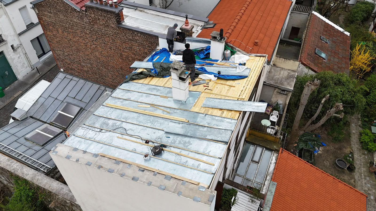 vue générale ou photo prise par drone